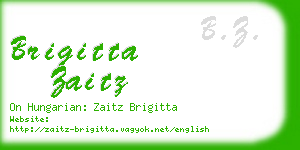 brigitta zaitz business card